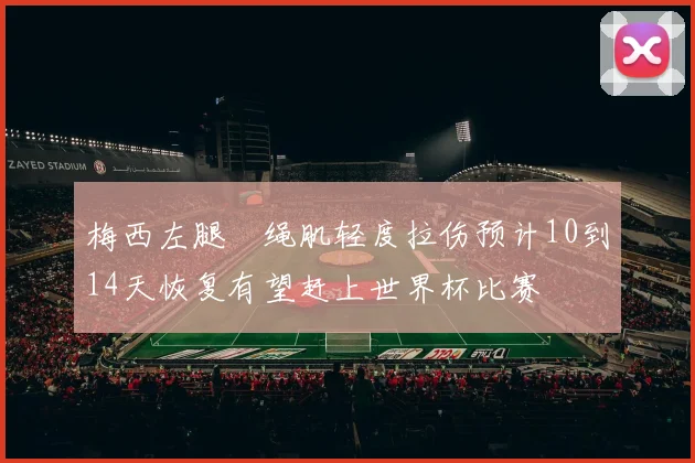 梅西左腿腘绳肌轻度拉伤预计10到14天恢复有望赶上世界杯比赛
